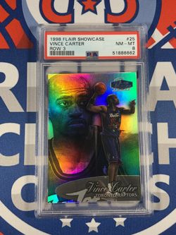 1998 Flair Showcase Vince Carter Row 3 PSA 9