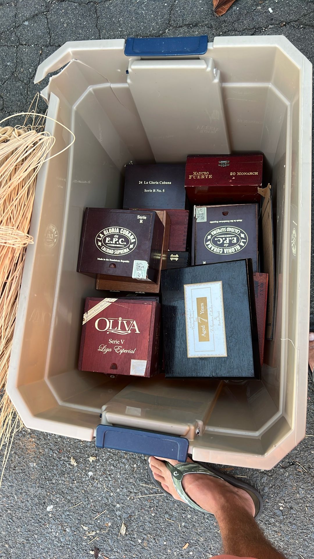 Old Wood Cigar Boxes All Of Them For $20