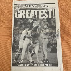 Old Newspaper (Daily News) NY