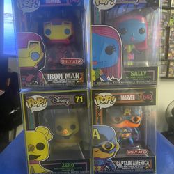 Funko Pop Blacklight Lot