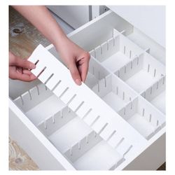 15.75x3.55 White Drawer Divider /10 Pcs