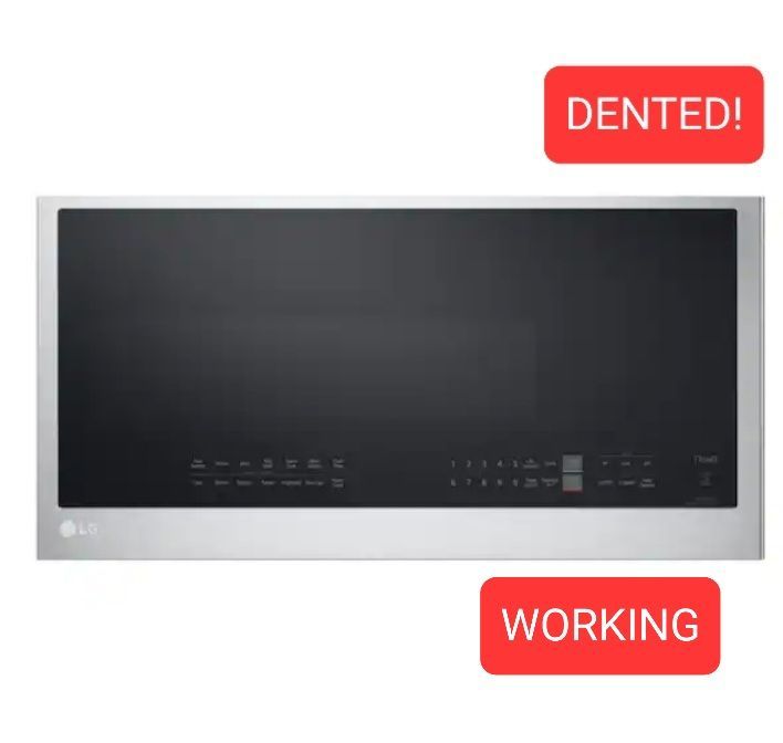 ➿️ LG
Smart 30 in. W 2 cu. ft. Over the Range Microwave with EasyClean 1,050-Watt 2033 I1