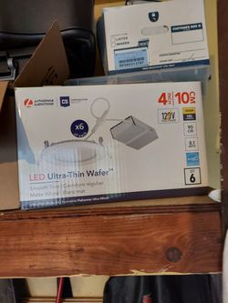 4 Recessed Lights New, Needed 2 Had To Buy 6 Pack