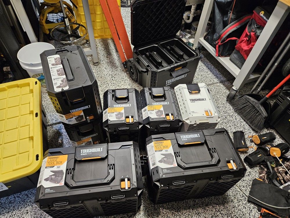 Toughbuilt Stacktech - NEW - Dewalt Toughsystem, Milwaukee Packout 