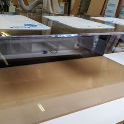 600 Gal Massive 96x48x30 Aquarium. 3/4" Thick Acrylic With Black Back, Rounded Corners, Dual Bracing With 3 Openings W/lids.