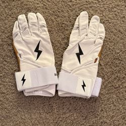 Bruce Bolt Long Cuff Batting Gloves 