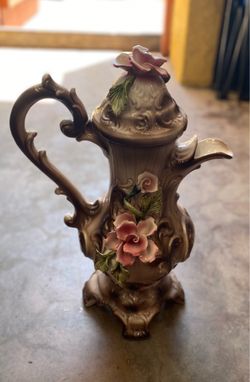 Vintage Ceramic Floral Tea Pot