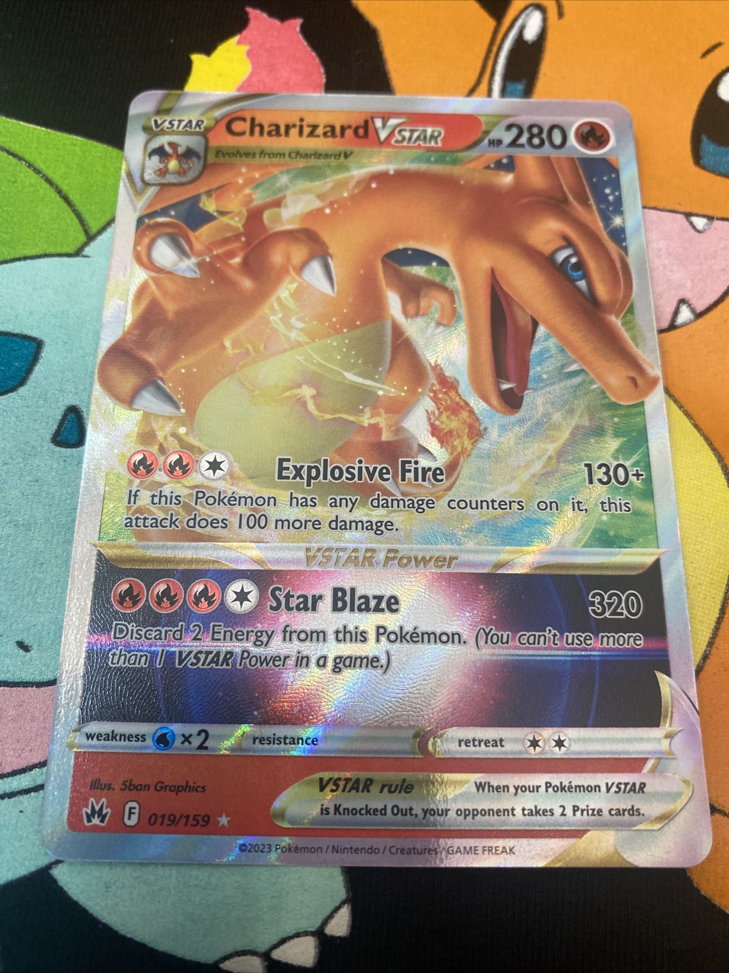 Pokemon Charizard VSTAR Crown Zenith 019/159 Holo Ultra Rare MINT Pack Fresh!
