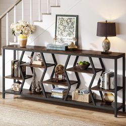 Console Table Wood And Metal Design