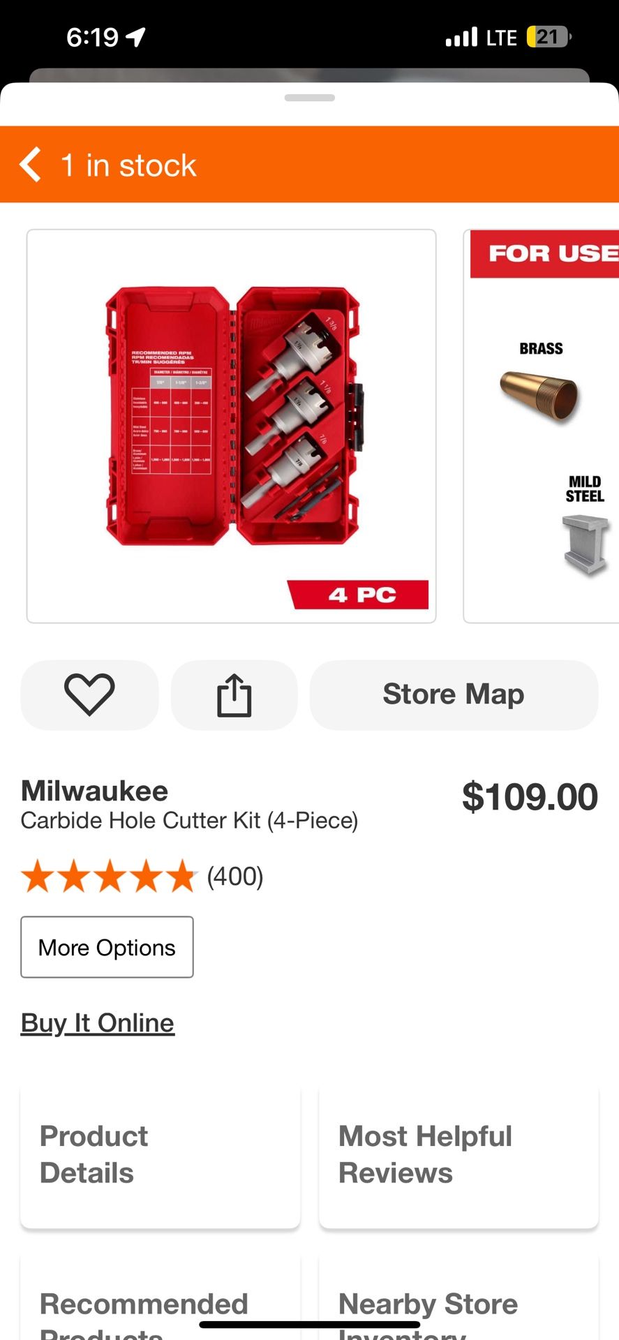 Milwaukee Carbide Hole Cutter Kit (4-Piece)
