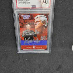 Bobby Knight Tribute Card Indiana Hoosiers Collect Direct Authentic Autograph