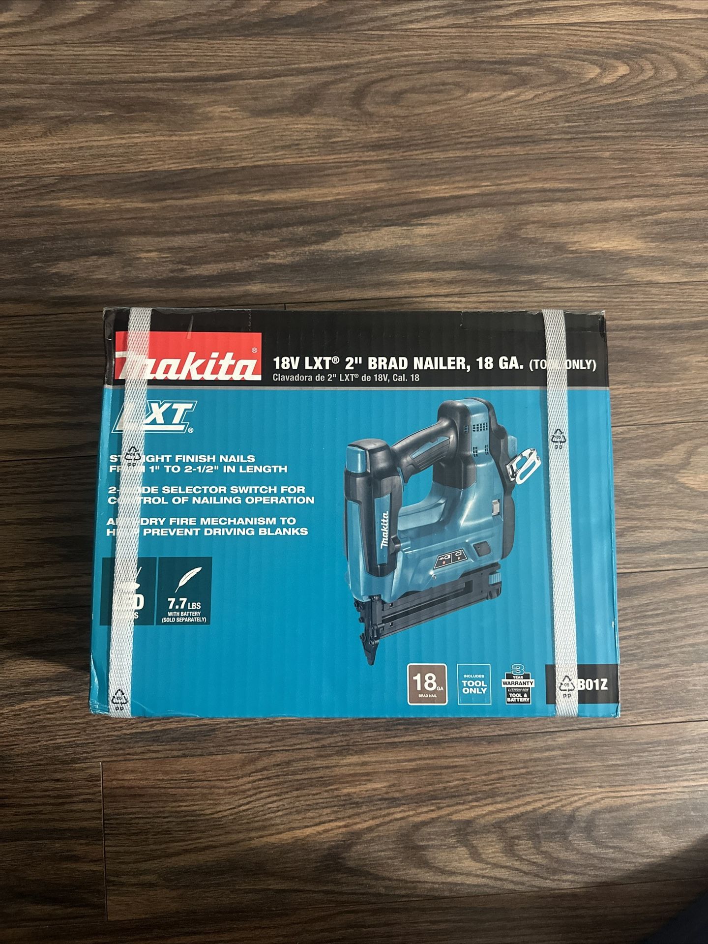 BRAND NEW Makita XNB01Z 18V LXT Lithium-Ion Cordless 2" Brad Nailer 18GA (Tool Only)
