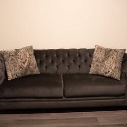 Bob's Discount - Hollywood Charcoal 96'' Queen Sleeper Sofa