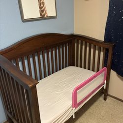 Crib And Toddler Bed With Mattress