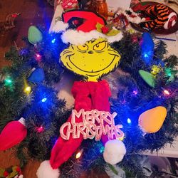 Handmade XL Grinch Wreath