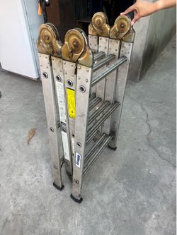 Ladder L-2092-13 13 Ft. Aluminum Type Ia Articulating Ladder, 300 Lb Capacity