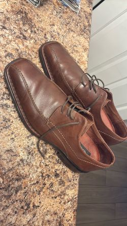 Pre-Owned MEN’S (Size 8.5) ALFANI Brown~DRESS SHOES🔥ONLY $12