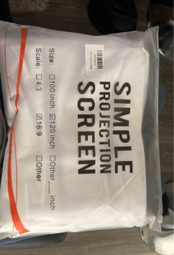 Simple projection screen NEW
