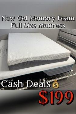 New Gel Memory Foam Full Size Mattress