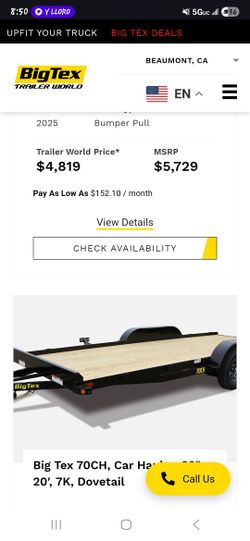 2023 B- Tex Car Trailer