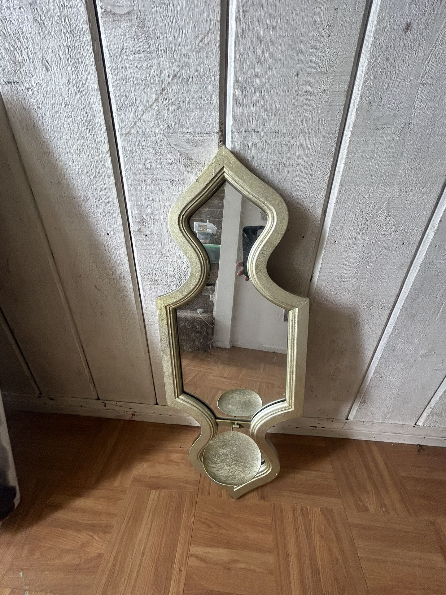 Decorative Mirror With Candle Holder