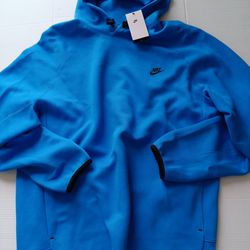 Size 3XLT Nike Tech Fleece Men's Pullover Hoodie Blue FB8016-435