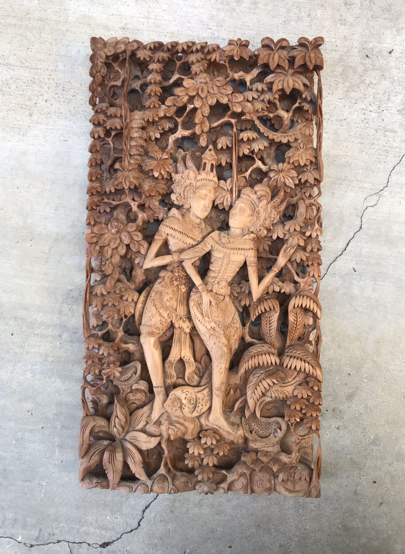 Indonesian Detailed Wood Handmade Carving