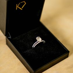 Kobelli 14K Gold Moissanite Engagement Ring – 6.5mm Round Cut - $850