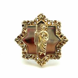 Men’s 10k Yellow Gold Saint St. Jude Ring Size 11.5 GP3125078