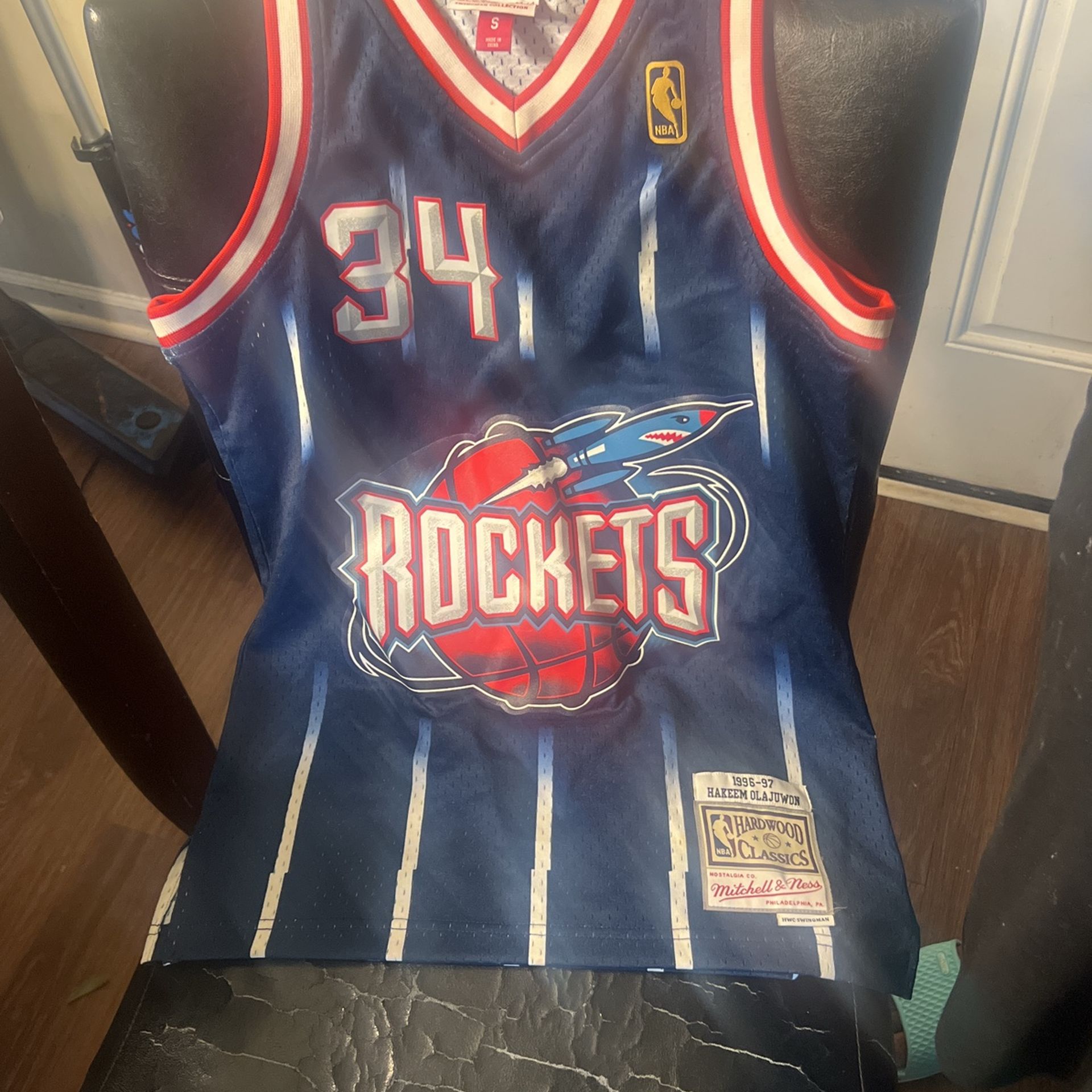 Worn Once Hardwood Classic Hakeem Olajuwon Jersey Great Condition