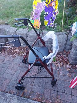 New 4-Wheel Rollator Walker with Seat