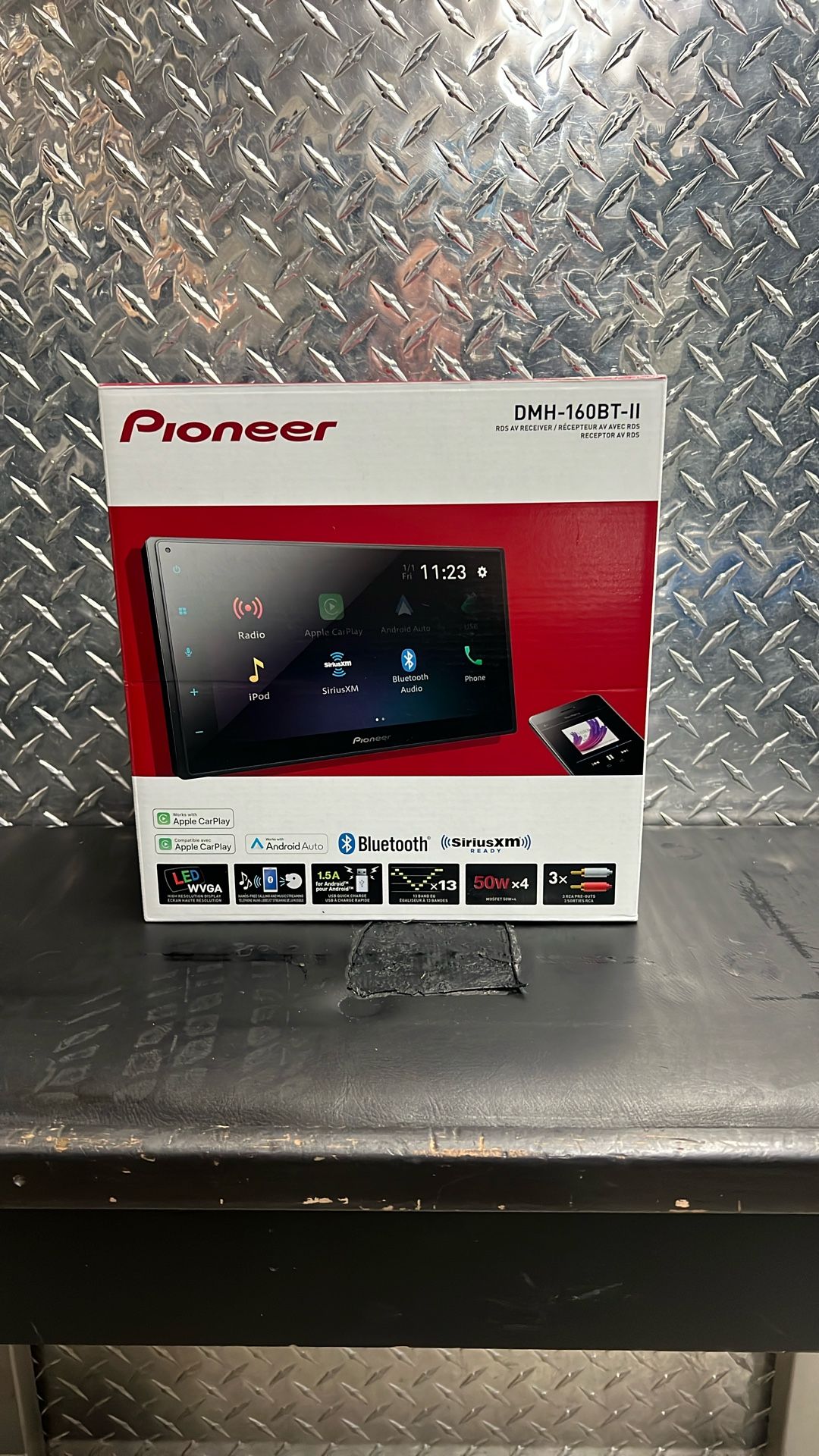 Pioneer RDS AV Receiver Apple CarPlay AndroidAuto Car Stereo DMH-160BT ...