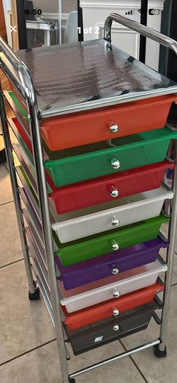  5 Drawer Rolling Cart  
