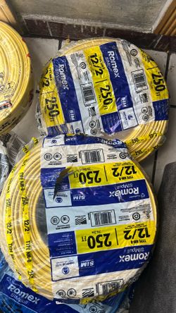 Electrical cable yellow 12/2, 250ft ROMEX & CME