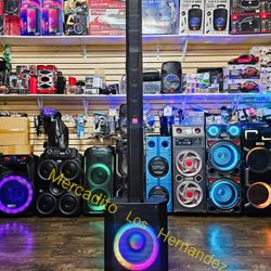 Mega Bluetooth Party ⚡️The Best Bass Bluetooth Speaker ❗️18000w - NUTEK - 2 Wireless Mics- Nuevas en Caja - FIESTAS 🥳