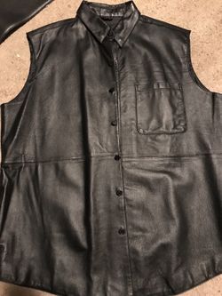 FL leather vest