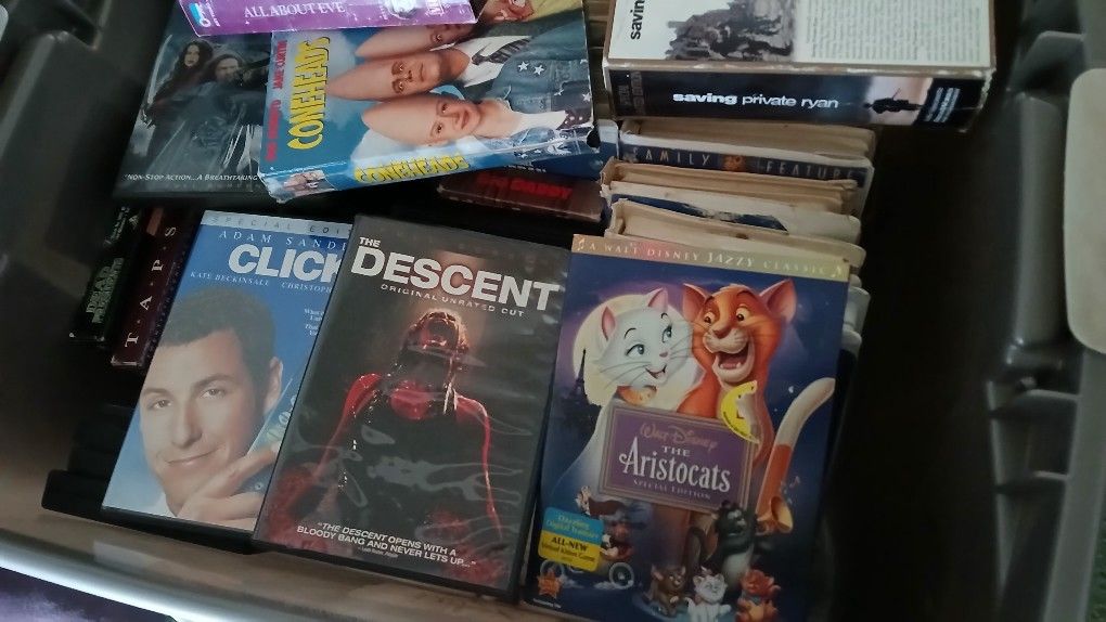 DVD's VHS movies
