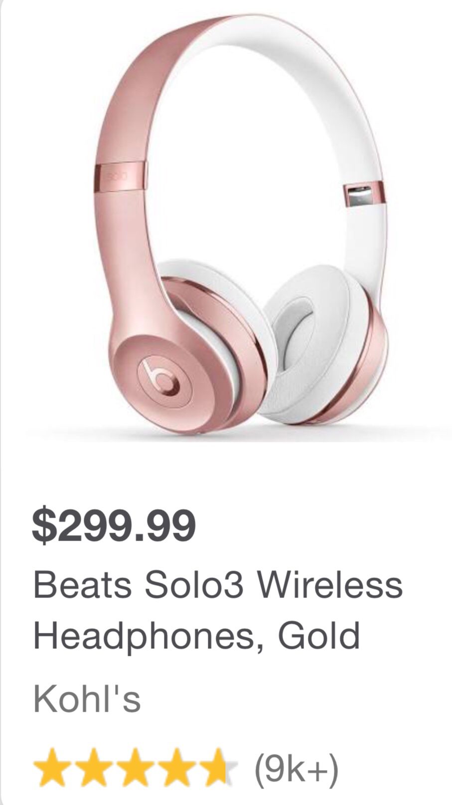 Rose Limited Edition Rose Gold newest Beats wireless headphones