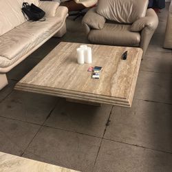 Travertine Coffee Table 