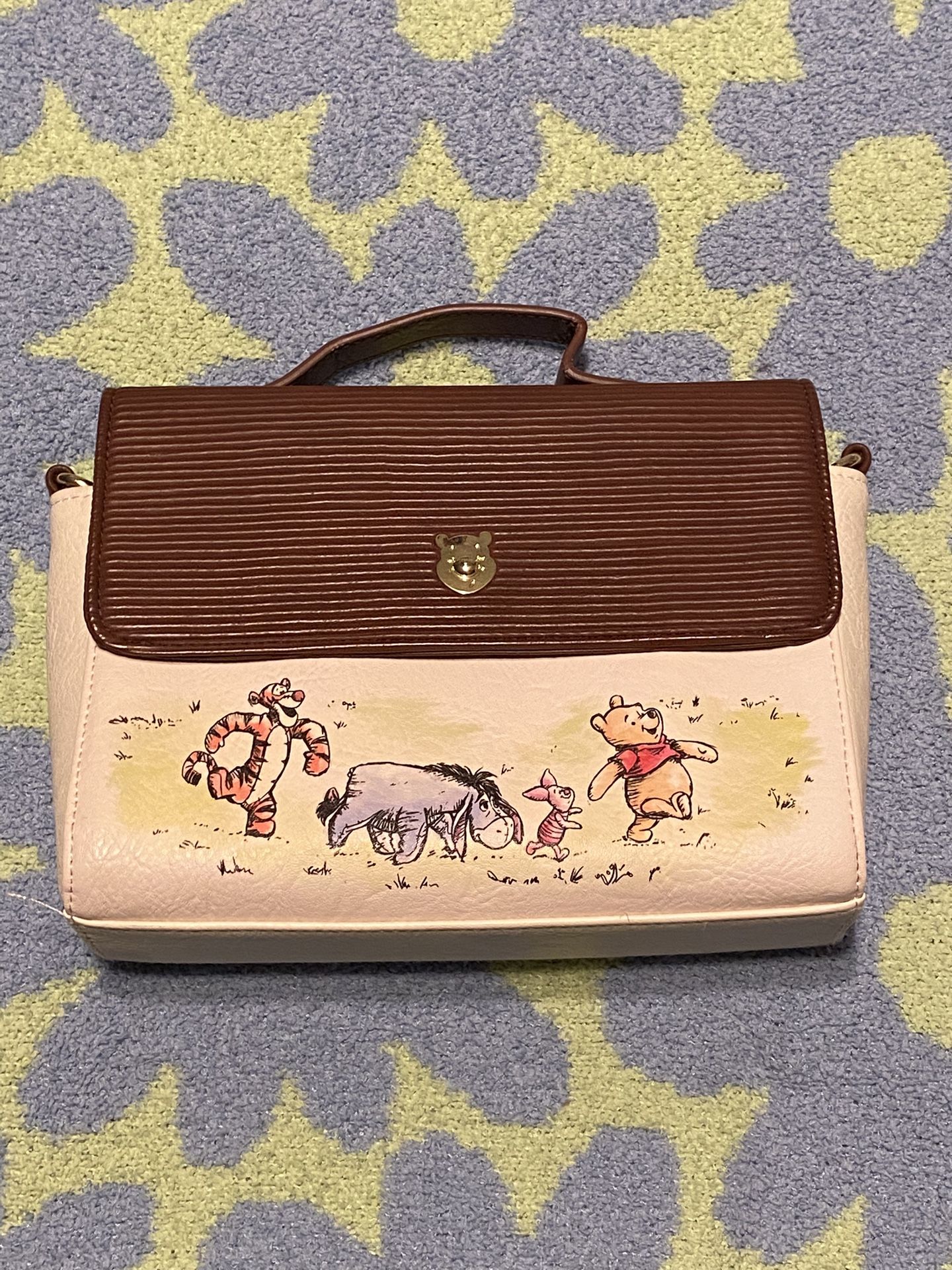 Corduroy Winnie The Pooh Crossbody Bag