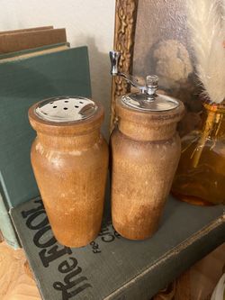 Vintage Salt Shaker & Pepper Grinder 