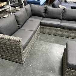 New! Patio Furniture, Patio Sectional, Sectionals, Wicker Sofa, Outdoor Furniture, Patio Set, Wicker Sectional Sofa