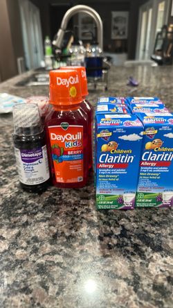 Take ALL  children’s meds CLARITIN DIMETAPP DAYQUIL $20