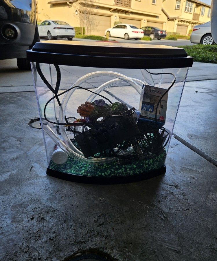 2.5 Gallon Fish Tank With Divider 