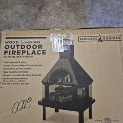 Wood Burning Outdoor Fireplace Endless Summer