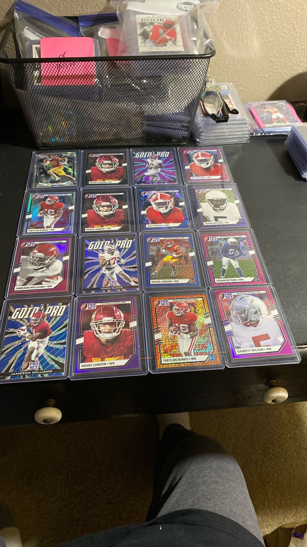 Proset Football Wide Reciever Lot (16) Cards