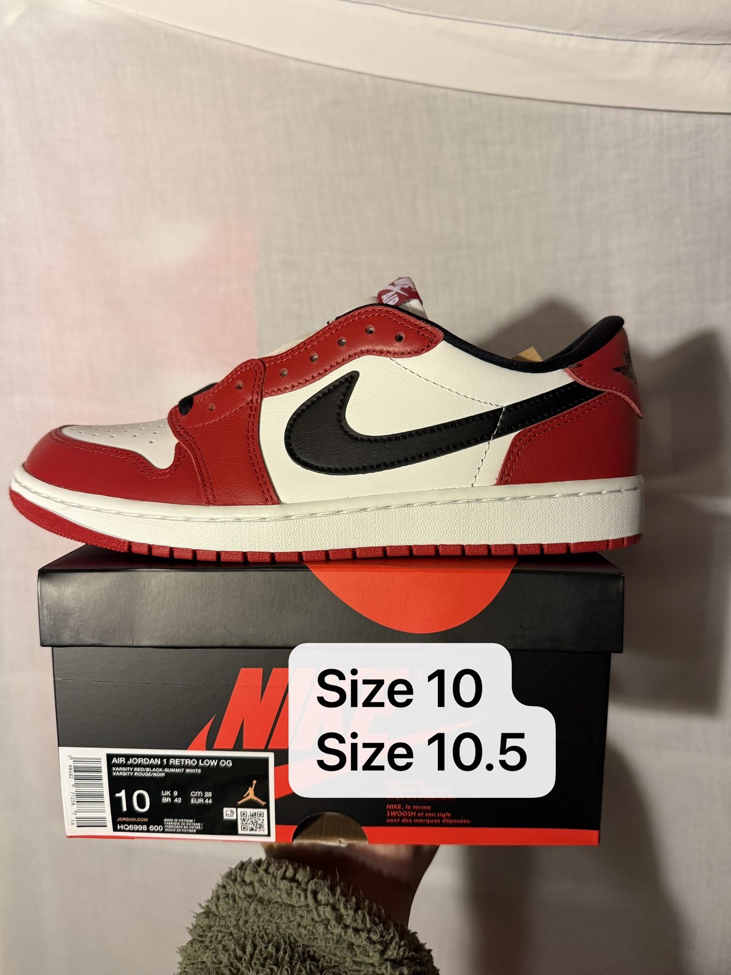 Air Jordan 1 low Chicago mens size 10 size 10.5