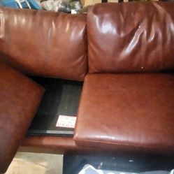 Brown Sofa Pulls Out Into Bed