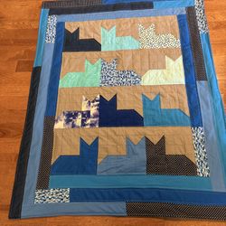 Handmade “Cat Nap” Quilt – 44x54