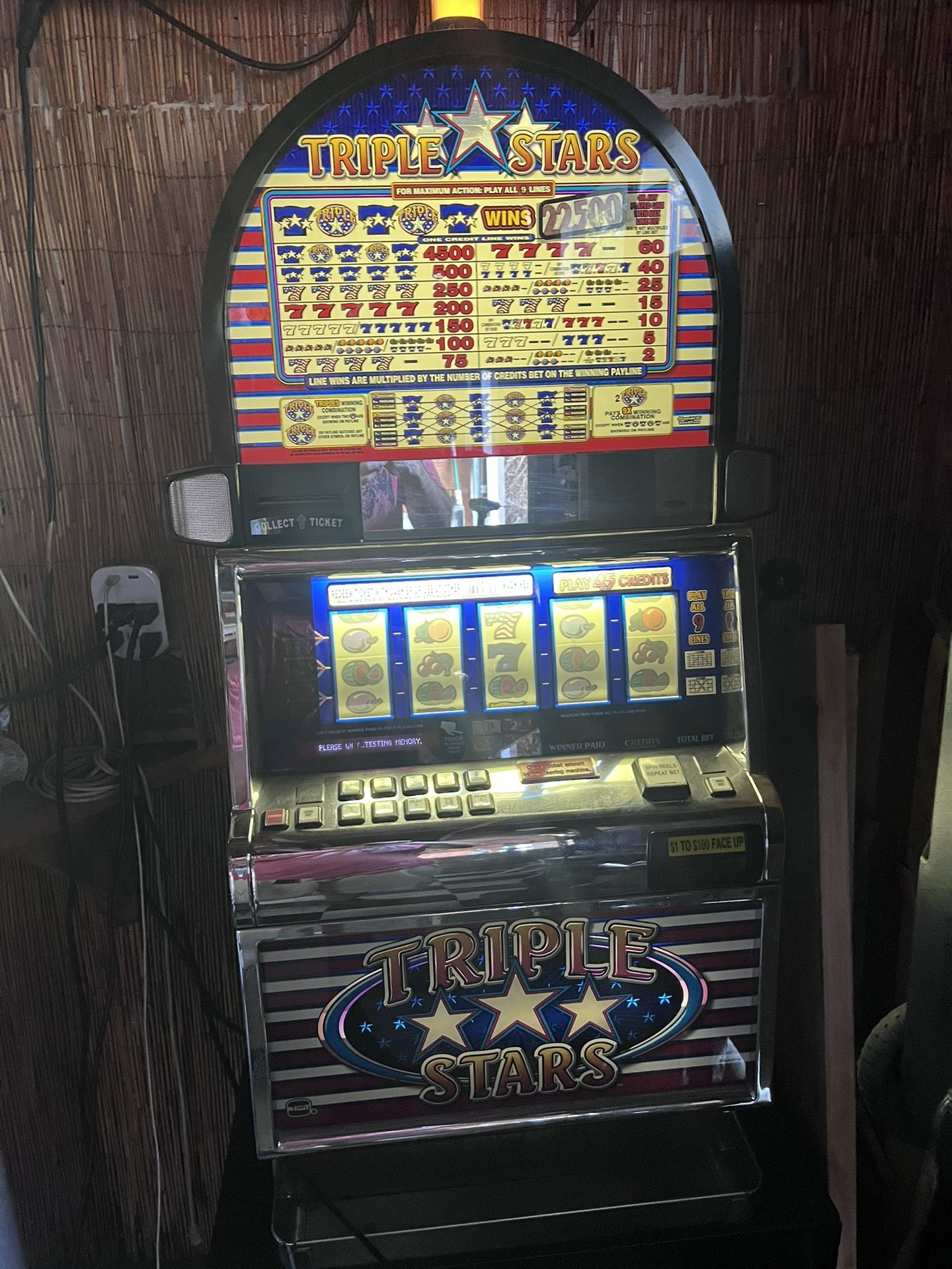 ORIGINAL TRIPLE STARS ⭐️ ⭐️ ⭐️  Slot Machine 